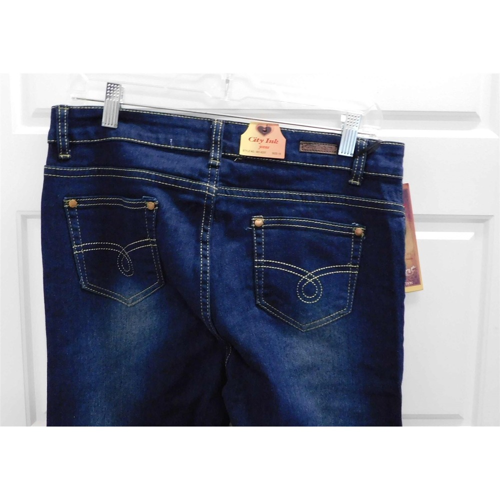 New City Ink 801-8257 Blue Stretchy Jeans sz‎ 15